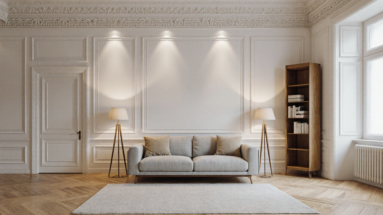 Altbau-Wohnzimmer einrichten: Stuck, Parkett und moderne Akzente perfekt kombinieren