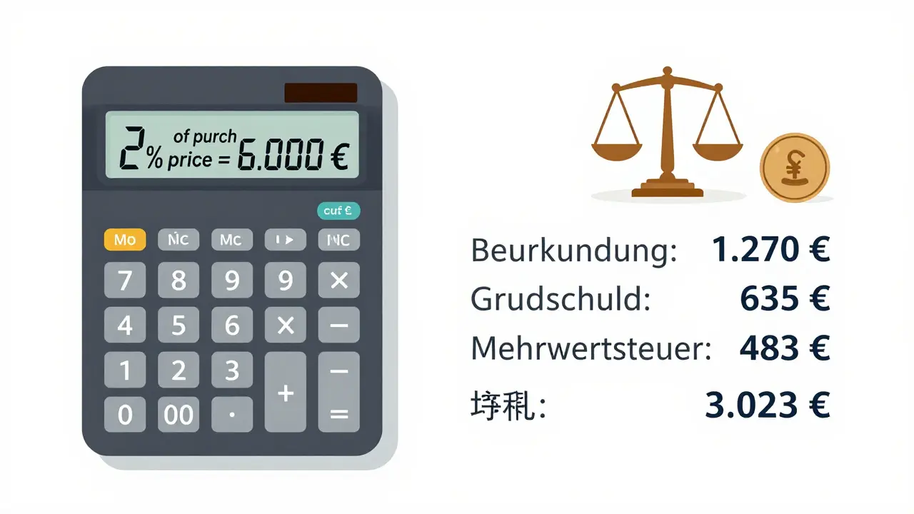 Vergleich zweier Kostenberechnungen: einfache 2%-Regel vs. detaillierte Aufschlüsselung nach GNotKG.
