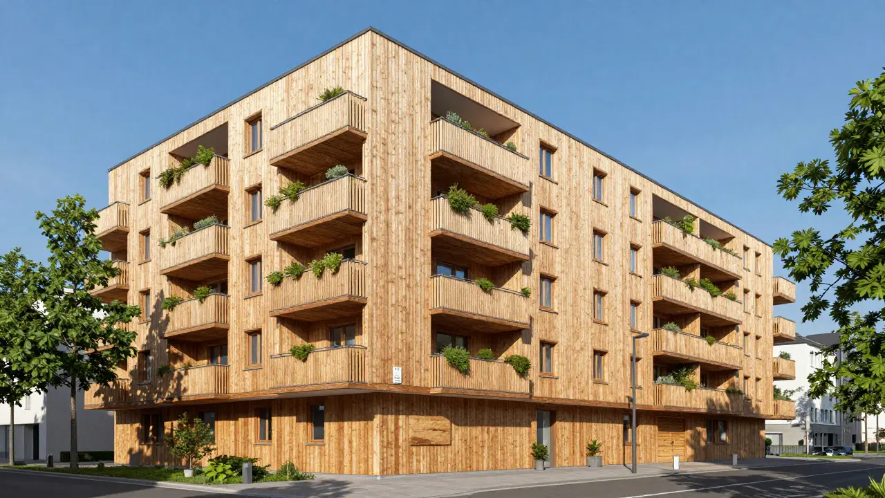 Holzbau in Wohnimmobilien: Nachhaltigkeit und Brandschutz im Praxis-Check