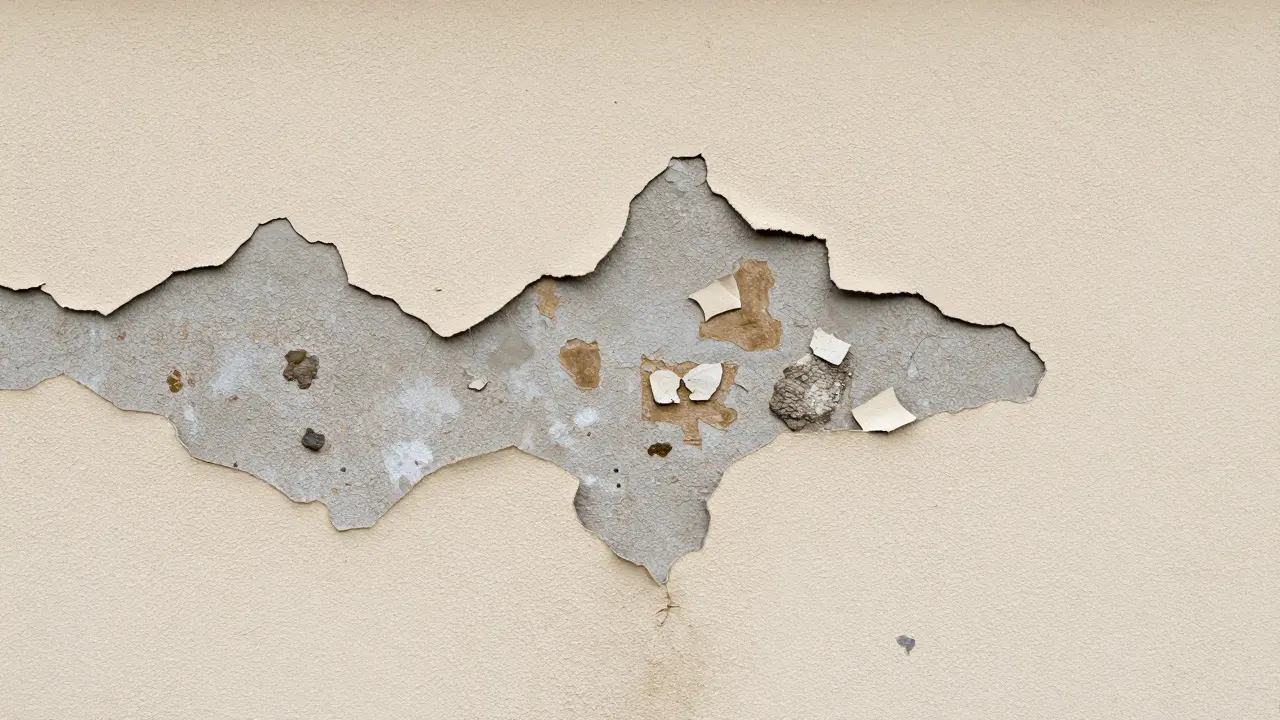 Putzabplatzungen durch Feuchte: Ursachen finden und richtig sanieren