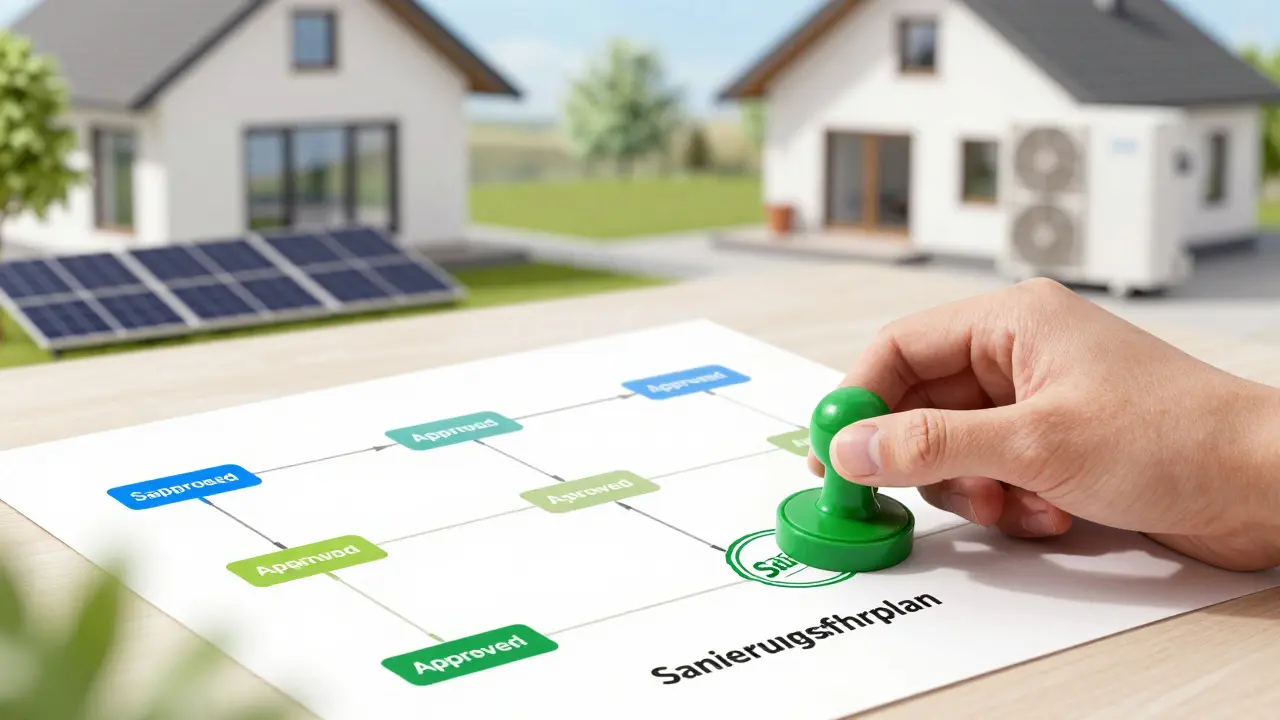 Übersichtlicher Sanierungsplan für energieeffiziente Hausmodernisierung
