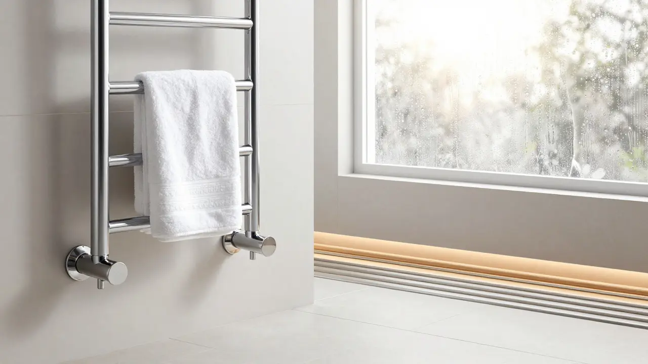 Heizkörper im Badezimmer: Handtuchwärmer vs. Fußbodenheizung - Die richtige Wahl