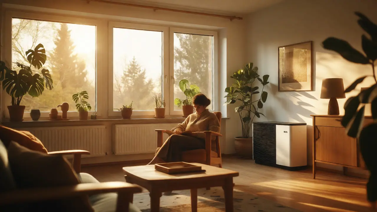 Heller Wohnraum nach energetischer Modernisierung