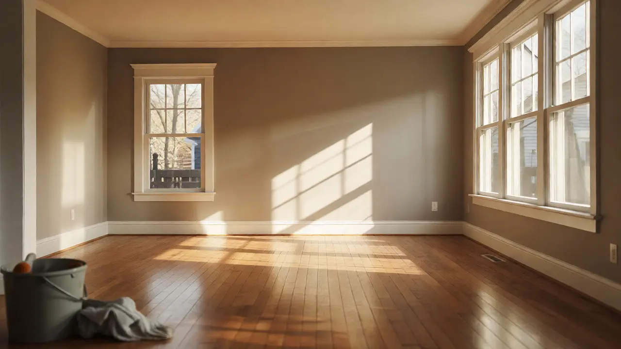 Helles Wohnzimmer nach kleiner Schönheitsreparatur